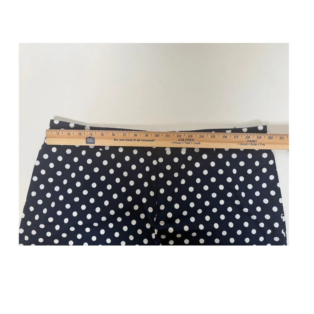 Lauren Ralph Lauren Shorts Women's 18 Polka Dot Stretch Cotton Navy White‎ - Picture 7 of 8